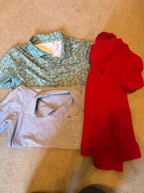 3 Preppy Brand Polos (Size 8)